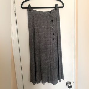 Reformation Midi Houndstooth Skirt 4P